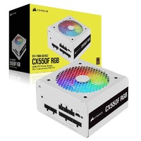 USCORSAIR 美商海盗船 CX550F RGB 铜牌（85%）全模组ATX电源 550W 白色