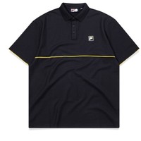 FILA 斐乐 FUSION系列 男士POLO衫 T11M032107F 深黑 S