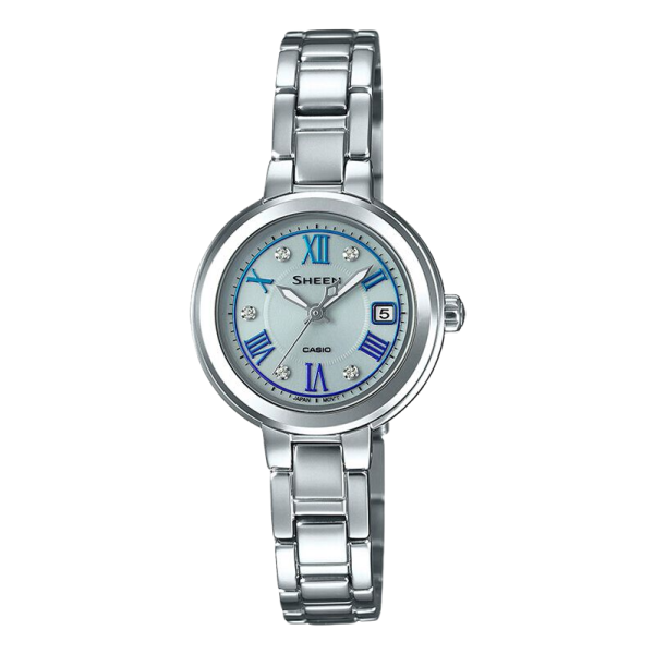 casio 卡西欧 sheen系列 shs-4523d-7a 女士太阳能手表 31mm 蓝盘