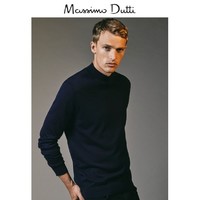 Massimo Dutti 00917325401 男士美丽诺羊毛高领针织衫