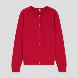 UNIQLO 优衣库 女童圆领长袖开衫