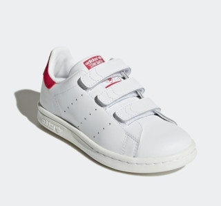adidas Originals STAN SMITH系列 小童经典运动鞋 B32706 白色/荧光玫红 29