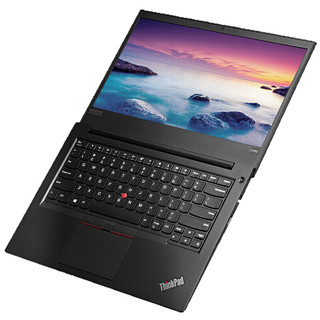 ThinkPad 思考本 E480 14.0英寸 轻薄本 黑色(酷睿i7-8550U、RX550、8GB、128GB SSD+1TB HDD、1080P、20KN001ACD)