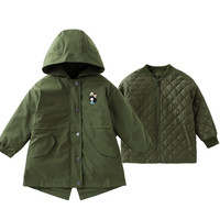 Annil 安奈儿 女童中长款棉衣