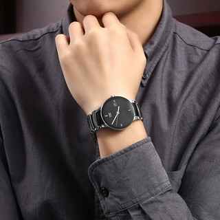 RADO 雷达 Centrix晶萃系列 R30941702 男士机械手表 38mm 黑盘 黑色不锈钢陶瓷表带 圆形