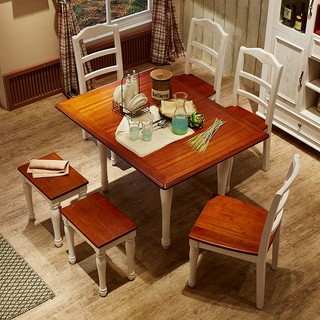 卡伊莲 可伸缩折叠餐桌家用小户型餐桌