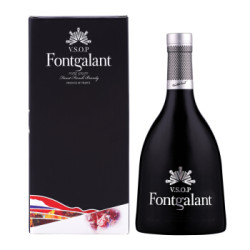 福阁Fontgalant 黑钻VSOP 法国原装进口洋酒联合干邑白兰地 700ml 黑钻白兰地 *7件