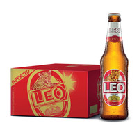 LEO豹王 大麦芽啤酒 泰国原装进口330ml*24瓶 精酿整箱装 *2件