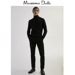 Massimo Dutti 0932324 男装 棉丝质山羊绒高领休闲针织衫