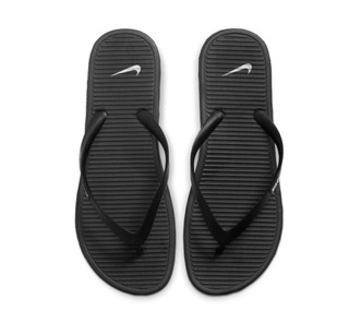 NIKE 耐克 SOLARSOFT THONG 2 男士沙滩鞋 488160-011 黑/白色/煤黑 38.5