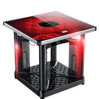 KONKA 康佳  KNS-802B 多功能电暖桌带电池炉 65*65mm 玫瑰红