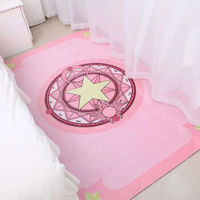 地毯卧室可爱地垫 粉色魔法阵 50*80厘米(门垫)