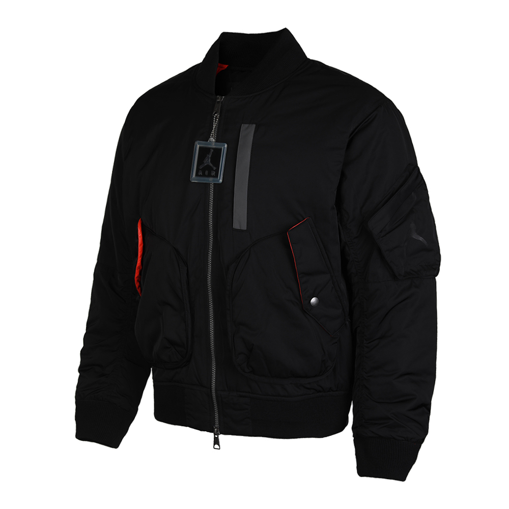 AIR JORDAN AS M J MA-1 JACKET 男士运动棉服 黑/红