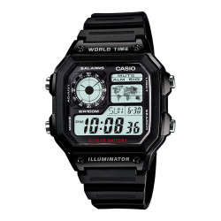CASIO 卡西欧 AE-1200WHB-1BVDF 多动能男士手表
