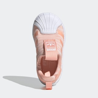 adidas Originals SUPERSTAR 360 I 婴童软底学步鞋 EF6647 亮光粉/亮白 21