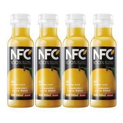 农夫山泉 NFC果汁（冷藏型）100%鲜榨橙汁 300ml*24芒果汁12瓶 *6件