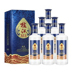 枝江白酒枝江酒绵柔M3淡雅45度500mL*6瓶纯粮白酒整箱 送礼含礼袋