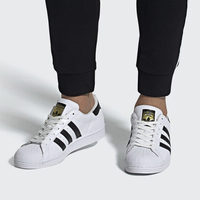 adidas 阿迪达斯 金标Superstar EG4958 男女款贝壳头运动鞋 *2件 +凑单品