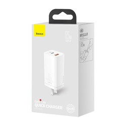 BASEUS 倍思 GaN Lite二代 氮化镓充电器 65W 白色