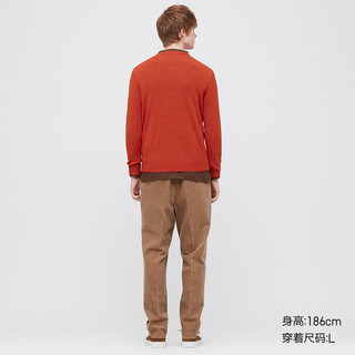 UNIQLO 优衣库 男士美利奴羊毛针织衫 429066 25橙色 170/92A/M