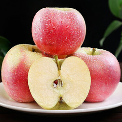 红富士苹果新鲜水果脆甜丑苹果单果75-90mm 带箱5斤装 *2件