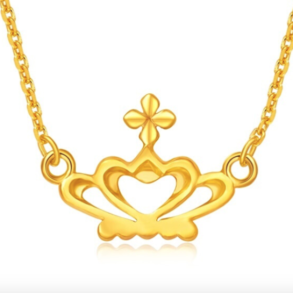 商品chow tai fook 周大福 f199792/eof43 女士足金皇冠吊坠 2.