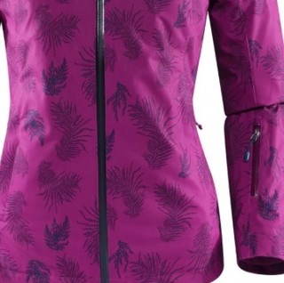 户外运动女款三合一保暖蓄温防风滑雪服 S 紫叶