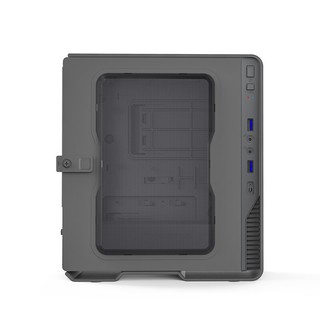 小灵越Al RGB MINI-ITX机箱 半侧透 含电源 180W 黑色