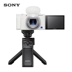  SONY 索尼 ZV-1 Vlog数码相机+手柄电池套装