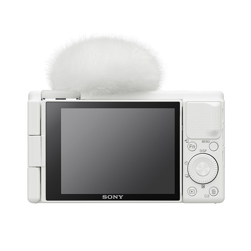 SONY 索尼 ZV-1数码相机 手柄电池套装白色 小巧/美肤/强悍对焦/大变焦//4K/Vlog ZV1