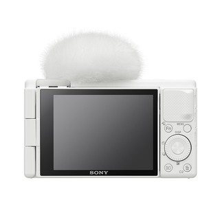 ZV-1数码相机 手柄电池套装白色 小巧/美肤/强悍对焦/大变焦//4K/Vlog ZV1