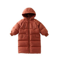 Annil 安奈儿 女童羽绒服中长款