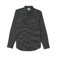 Calvin Klein男式长袖衬衫 M国际版偏大一码 黑色