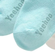YEEHOO 英氏 187A585 婴儿棉袜三双装 天蓝色+白色 3-12个月(9.5cm)