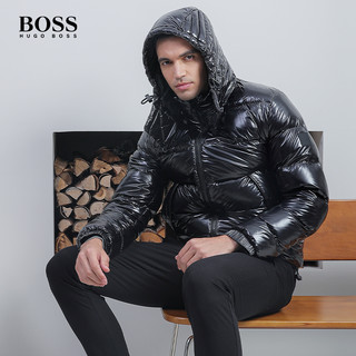 HUGO BOSS 雨果 50413392 男装亮面鸭绒保暖羽绒服