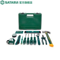 世达(SATA)工具箱家庭工具套装19件实用安装组套05163 05163