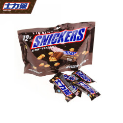 Snickers士力架花生夹心巧克力240g袋装网红休闲儿童食品零食小吃 *7件