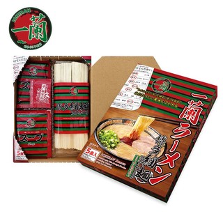 日本ICHIRAN一蘭 一兰拉面 日式豚骨汤拉面 直面 1盒装（5人份）