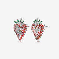 MMAGPY设计师品牌草莓耳环925纯银耳环