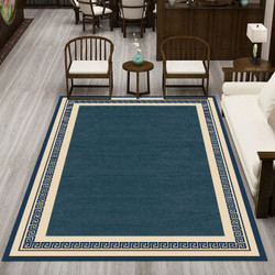 虔生缘（CHANSUNRUN）新中式地毯客厅沙发茶禅意卧室床边满铺地垫可定制 z-01 80x120cm(水晶绒材质)