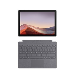 Microsoft 微软 Surface Pro 7 12.3英寸 Windows 10 平板电脑+新亮铂金键盘(2736*1824dpi、酷睿i5-1035G4、8GB、256GB SSD、WiFi版、亮铂金、PUV-00009)