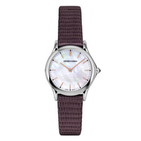 阿玛尼 （Emporio Armani）手表 休闲商务时尚水巨蜥皮带瑞士进口机芯石英女士腕表 ARS7015