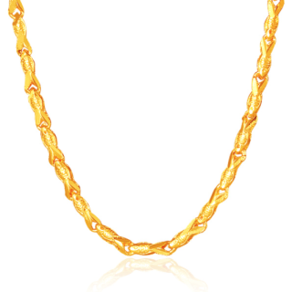 商品cbai 菜百首饰 9aan0306 女士足金年年有余项链 45cm 10.06g