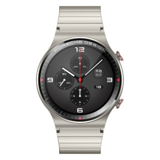 HUAWEI 华为 WATCH GT 2 保时捷设计款 智能手表 46mm 钛金灰表盘 钛合金表带（血压、血氧、GPS）