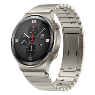 HUAWEI 华为 WATCH GT 2 保时捷设计款 智能手表 46mm 钛金灰表盘 钛合金表带（血压、血氧、GPS）