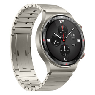 HUAWEI 华为 WATCH GT 2 保时捷设计款 智能手表 46mm 钛金灰表盘 钛合金表带（血压、血氧、GPS）