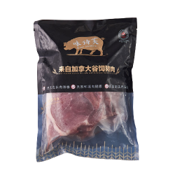 味诗芙 带骨猪大排800g 加拿大进口猪排片猪里脊 猪肉脯猪肉干猪肉松原料 猪肉生鲜 *2件