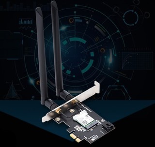 gxlinkstar 耿讯科技 英特尔 AX200+6DB天线 WiFi6 无线网卡 PCI-E接口