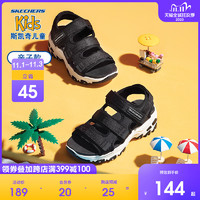 Skechers斯凯奇童鞋女童夏季D'lites亲子款凉鞋老爹鞋 998213L（33.5、粉红色/PNK）