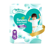 Pampers 帮宝适 清新帮 宝宝拉拉裤 XL34片